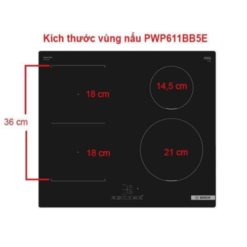 Bếp Từ BOSCH PWP611BB5E Serie 4 NEW