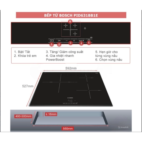 Bếp từ Bosch HMH.PID631BB1E