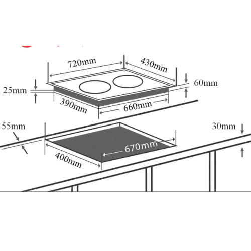 Bếp từ đôi Chef