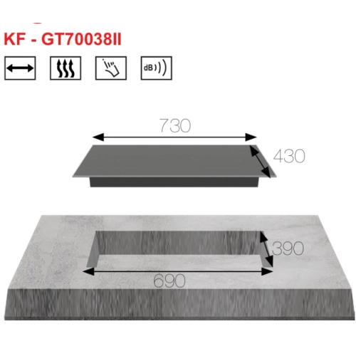 Bếp từ Kaff KF-GT70038II