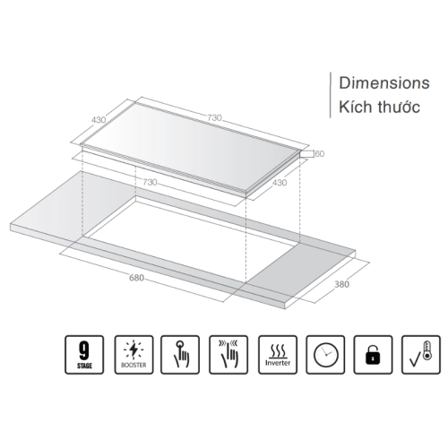 Bếp từ Lorca LCI-685TH