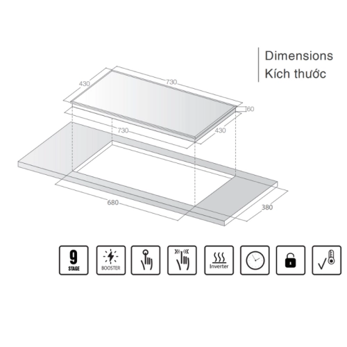 Bếp từ Lorca TA-3033