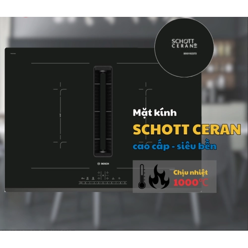 Bếp từ kết hợp hút mùi Bosch HMH.PVQ731F15E Series 6