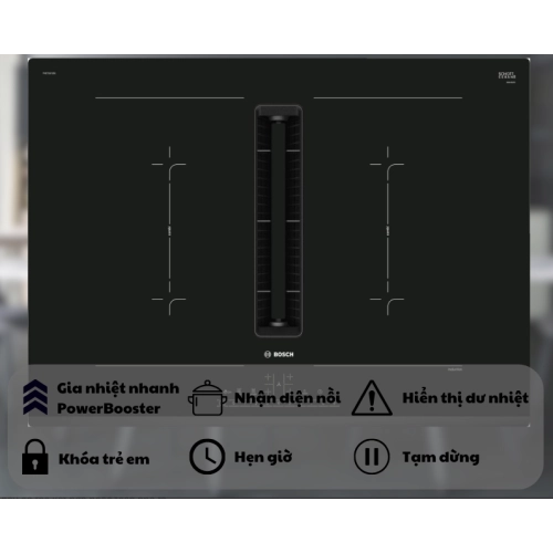 Bếp từ kết hợp hút mùi Bosch HMH.PVQ731F15E Series 6