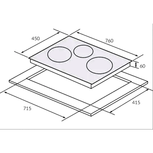 Bếp từ ba Eurosun EU-T881G