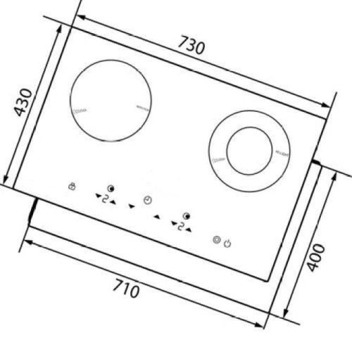 Bếp từ Canzy CZ600-2GIB