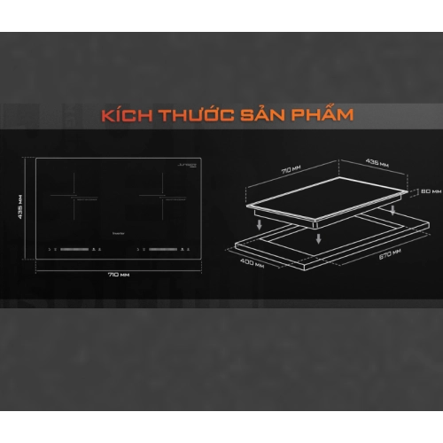 Bếp từ đôi Junger CEJ-201-II