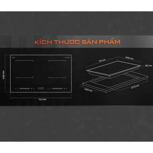 Bếp từ đôi Junger CEJ-200-II
