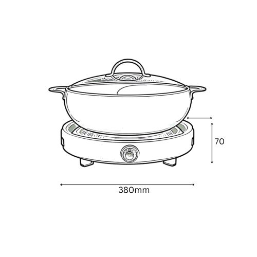 Bếp từ đơn Hawonkoo CEH-101-I-W