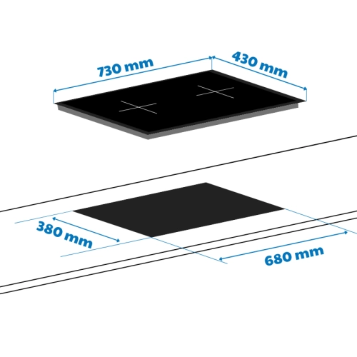 Bếp từ đôi KAFF KF-FL6868 SMART