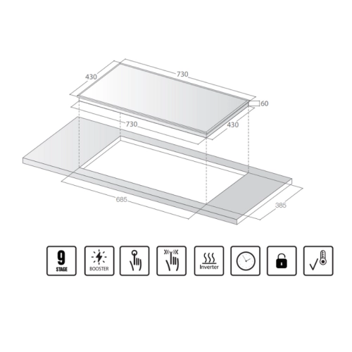 Bếp từ đôi Lorca LCI-999 PRO