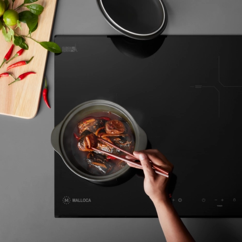 Bếp kính âm 2 từ và 1 điện MH-03IR N