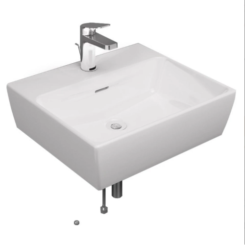 Chậu Rửa Mặt Lavabo TOTO LT328CHR#XW (LT328C) Treo Tường 480x420 mm