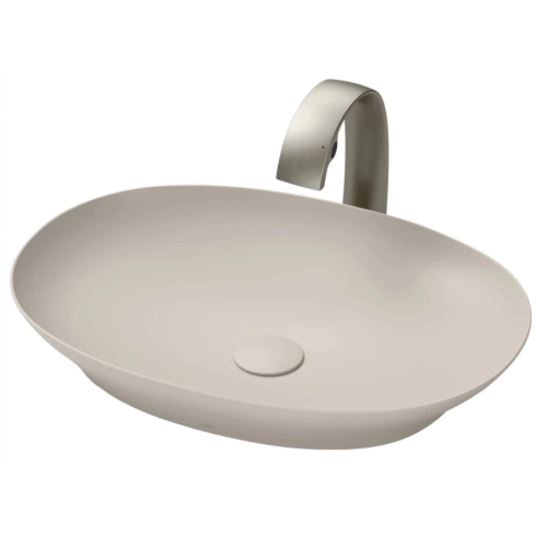 Chậu Rửa Mặt Lavabo TOTO LT4706#MBE Đặt Bàn Màu Be Mờ 600x420 mm