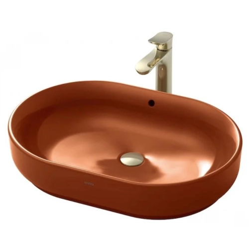 Chậu Rửa Lavabo TOTO LW896JW/F#SCR Đặt Bàn Sắc Đỏ 620x430 mm