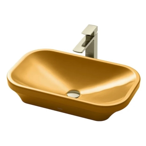 Chậu Rửa Lavabo TOTO LW630JDW/F#MDR Đặt Bàn Cam Vàng