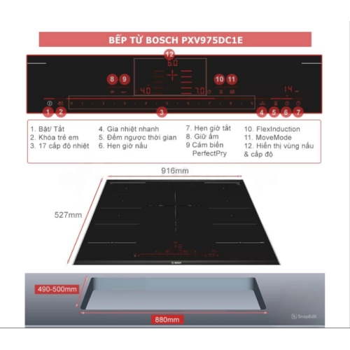 Bếp từ Bosch HMH.PXV975DC1E