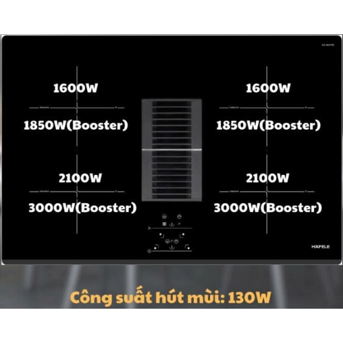 Bếp từ kết hợp hút mùi Hafele HC-IHH77A 539.66.822