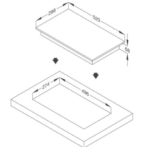 Bếp từ domino Malloca MDI 302