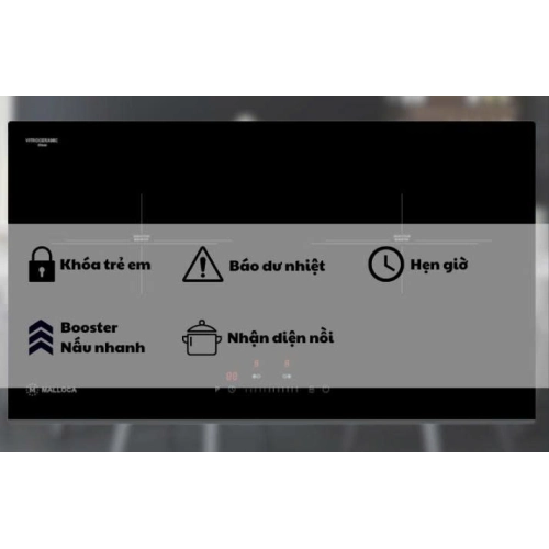 Bếp từ đôi Malloca MH-732 IN