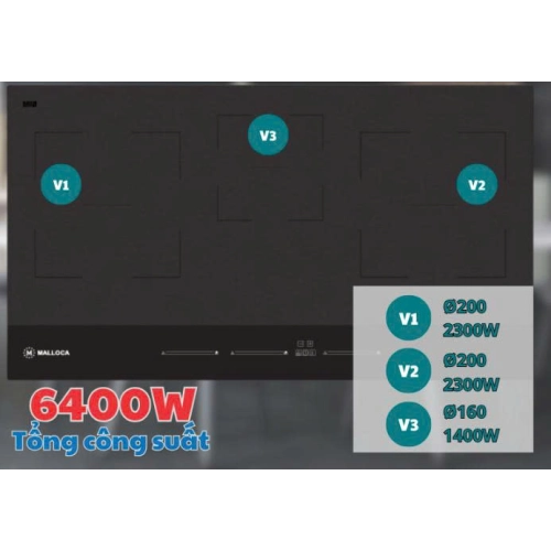 Bếp từ Malloca Skylux MH-803