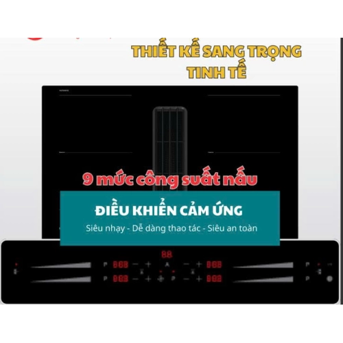 Bếp từ kết hợp hút mùi Malloca HIH 860 FZ
